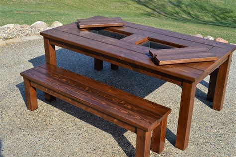 Kruses Workshop Step By Step Patio Table Plans With Built In Coolers