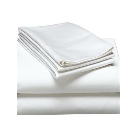 Plain Bed Sheet White Satin Mercerized 240280 White White 150x280 Cm
