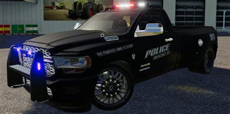 Dodge Hell Truck Police Edition V10 Fs19 Farming Simulator 19 Mod