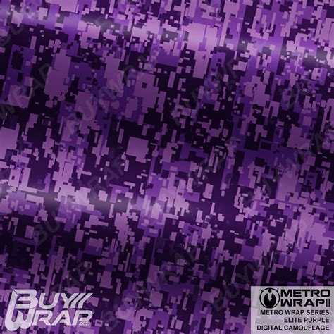 Digital Elite Purple Camouflage Vinyl Wrap Metro