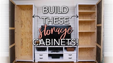 Diy Wood Storage Cabinet Youtube