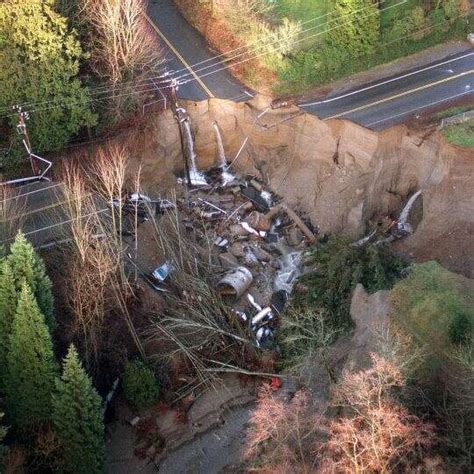 A Giant Sinkhole Opened In Shoreline North Of Seattle At The Photo