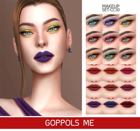 Gold Makeup Set Cc30 At Goppols Me Sims 4 Updates