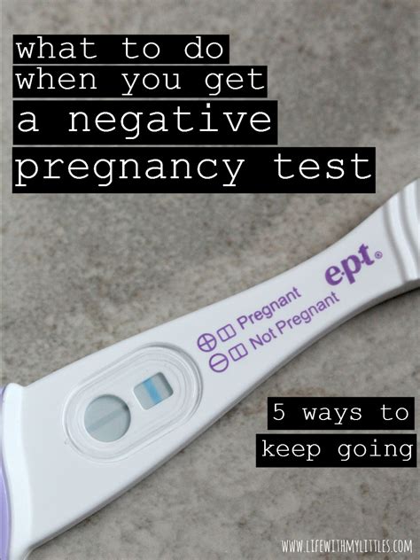 Negative Ept Pregnancy Test Sign