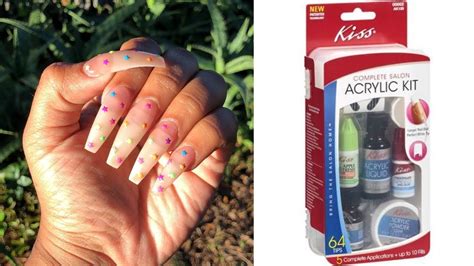How To Do Acrylic Nails At Home With Kiss Kit Learn How To Apply The