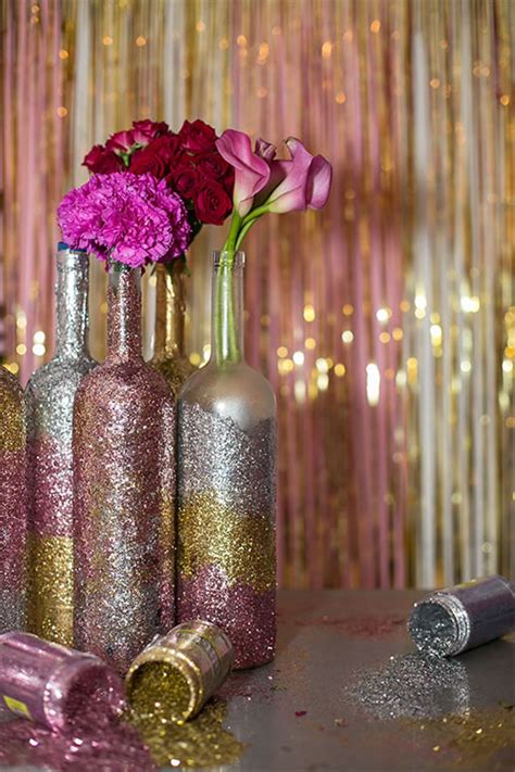 Michaels has the products you need for home decor, framing, scrapbooking and more. Glitter Wine Bottle Centerpieces - Home Decor & Crafting
