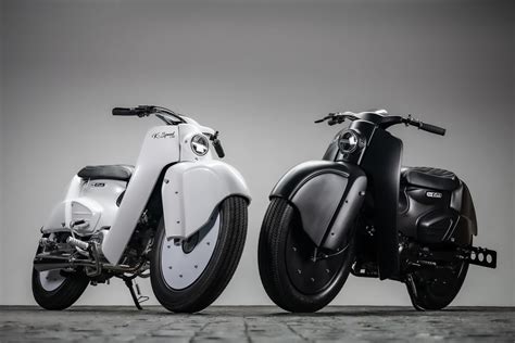 K Speed Builds 100 Honda Super Cub Custom Bikes With Large Fenders And