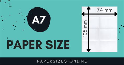 A7 Paper Size And Dimensions Paper Sizes Online