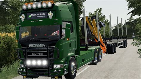 Scania r730 log truck v1.0 FS19 - Farming Simulator 19 Mod | FS19 mod