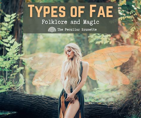 Types Of Fae Discover Their Folklore And Magic Thepeculiarbrunette