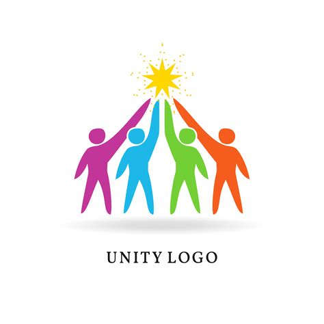 Unity Logo Togetherness And Community Design Social Connection Icon