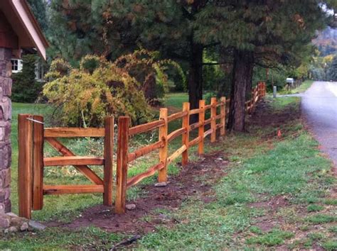 Country Wooden Fence The Great Outdoors And Gardening Ideas Pinterest
