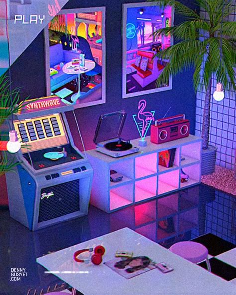 80s Room Aesthetic Retro 80s Bedroom Aesthetic Neon Aesthetic
