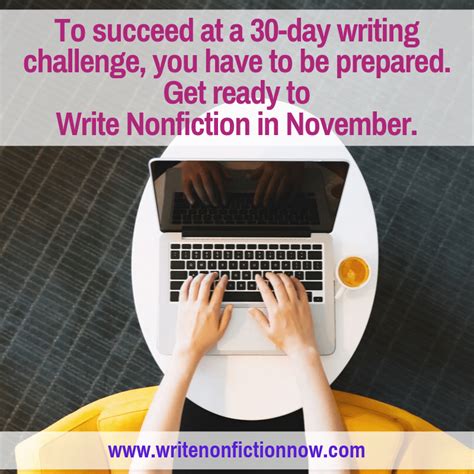 Your Write Nonfiction In November Challenge Preparation Checklist