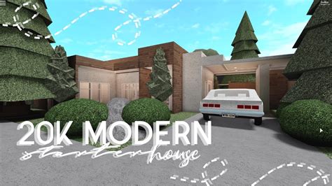 Roblox Bloxburg 20k Modern Home House Build Youtube