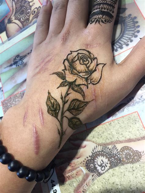 Update More Than Rose Mehndi Tattoo Design In Eteachers