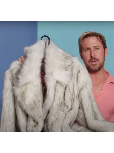 Barbie Movie Ken Fur Coat Ryan Gosling Ken Mink Coat