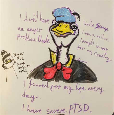 Donald Duck The Vet Who Suffers Every Day From Ptsd Which He Can Only
