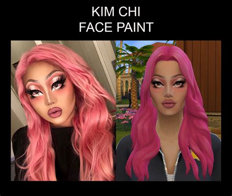 Mod The Sims Kim Chi Face Paint For Males And Females T E