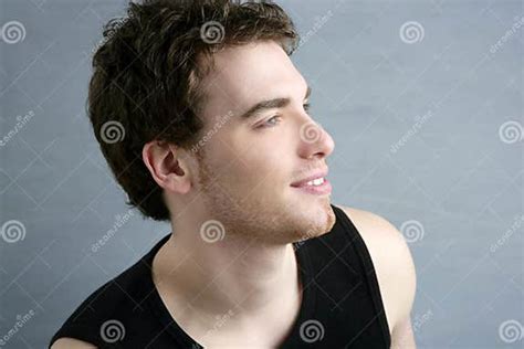 Handsome Profile Portrait Young Man Face Stock Image Image Of Human