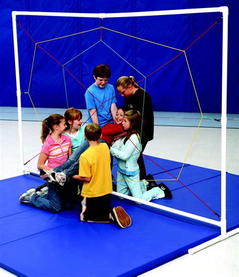 Sportime Spider Web Game Team Challenges Team Building Activities