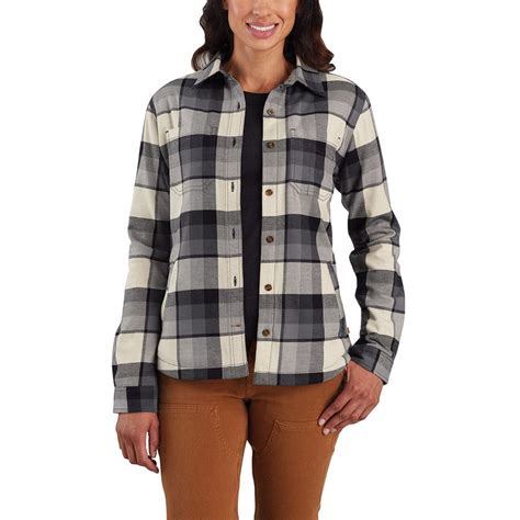 Carhartt Women’s Rugged Flex® Hamilton Flannel Fleece Lined Shirt Gempler S