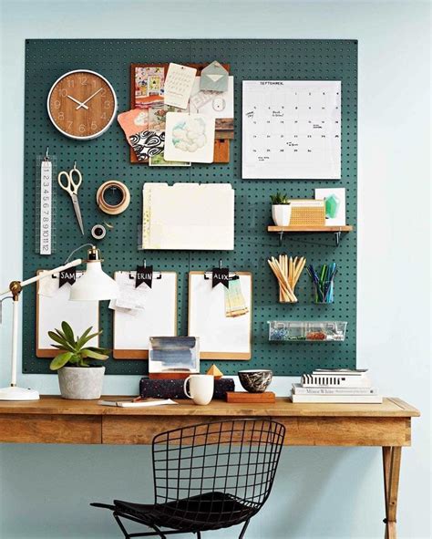 25 Pegboard Inspirations To Organize Your Office Home Office Decor