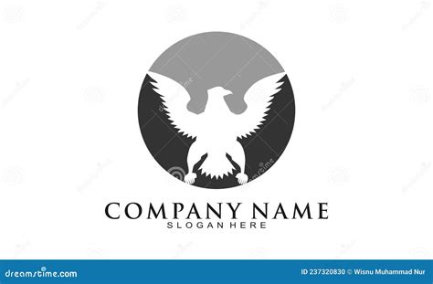 Simple Eagle Illustration Icon Logo Stock Vector Illustration Of