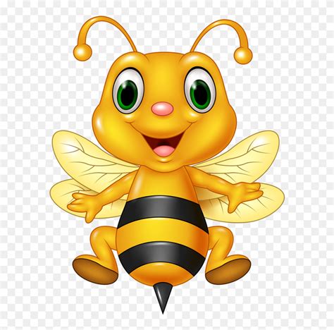 download honey bee cartoon illustration cute bee clipart 5763237 pinclipart
