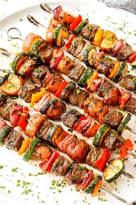 Steak Kabobs With Potatoes Video How To Grill Or Bake Steak