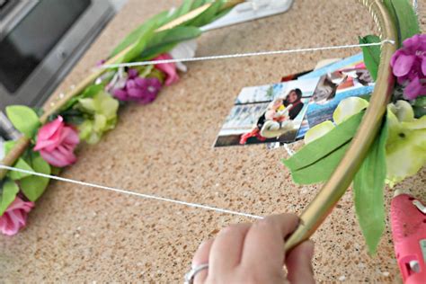 Make This Hula Hoop Photo Display For A Wedding Or Party