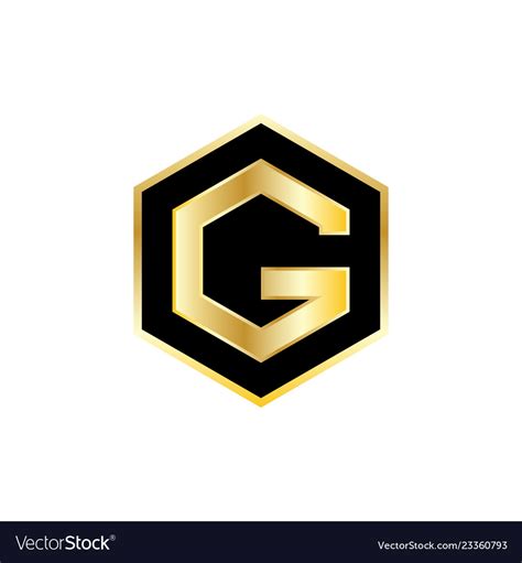 Gold Letter G Logo Royalty Free Vector Image Vectorstock