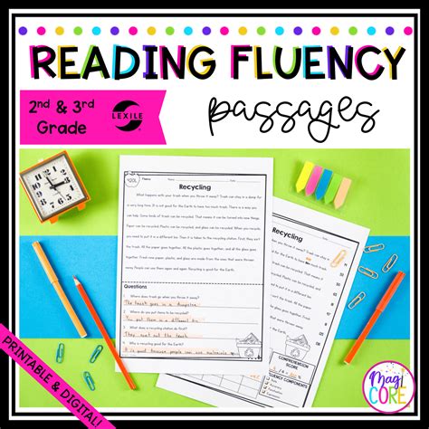 Reading Fluency Passages For 2nd And 3rd Grade Magicore