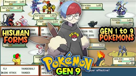 Best Pokemon Gba Rom Hack With Gen 9 Pokemons Hisuian Forms All