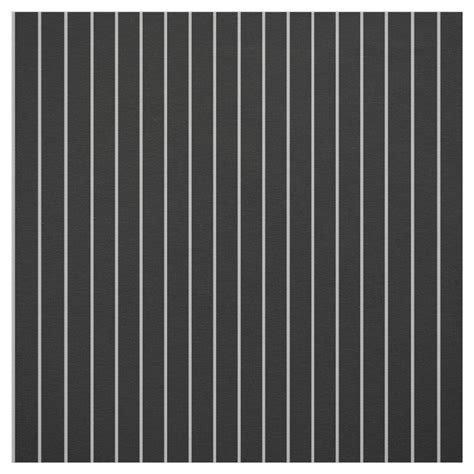 Classic Thin Gray Black Pinstripe Striped Pattern Fabric In Stripes Pattern Fabric