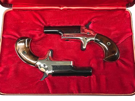 Lot Colt Derringer 22 Short Dueling Pistols Cased