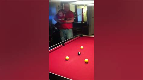 Seans And Daddy Playing Pool Youtube