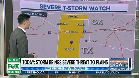 Severe Thunderstorm Watches Issued For Parts Of The Plains Friday