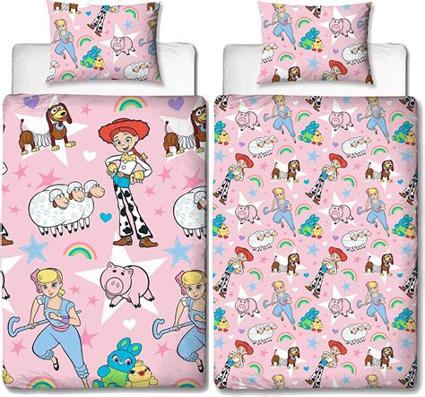 Official Toy Story 4 Rainbow Single Duvet Cover Rescue Design