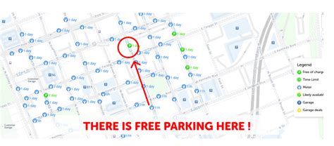 2023 Map Of Free Parking In Tampa Downtown Spotangels