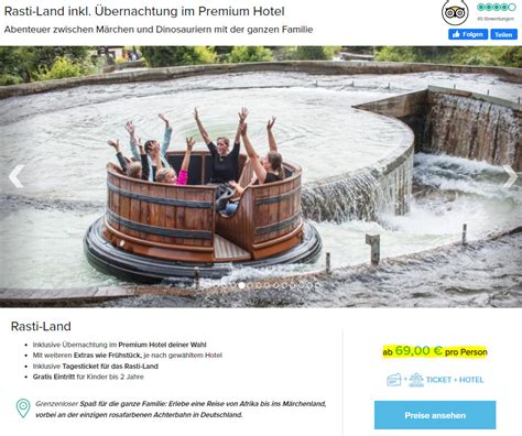 Auf Zum Freizeitpark 2 Tage Im Rasti Land Inkl Übernachtung Im Premium Hotel Ab Nur 69