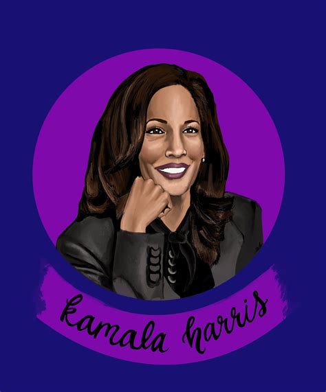 Kamala Harris Illustrated Art Print Etsy