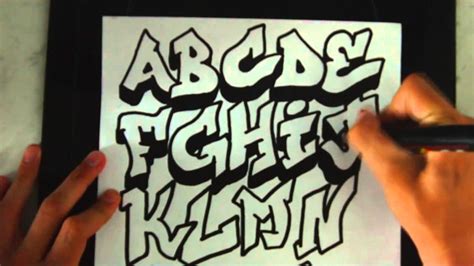 Como Dibujar Letras 3d De Grafiti De A A Z Youtube