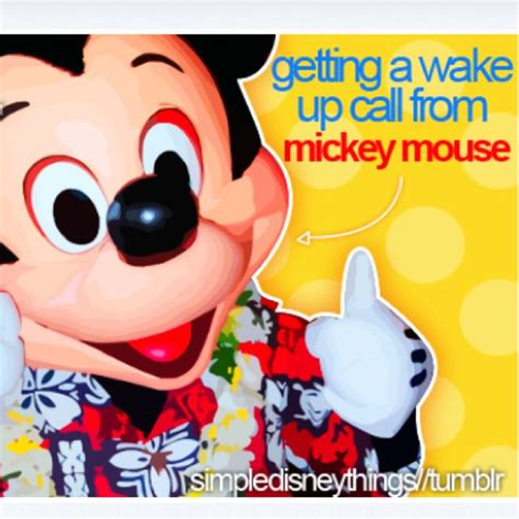 Getting A Wake Up Call From Mickey Mouse Simpledisneythings With