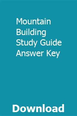 Prentice hall brief review the living environment 2014 answer key. Mountain Building Study Guide Answer Key pdf download full ...