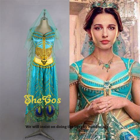 Aladdin 2019 Princess Jasmine Costume Live Action Outfits For Adults