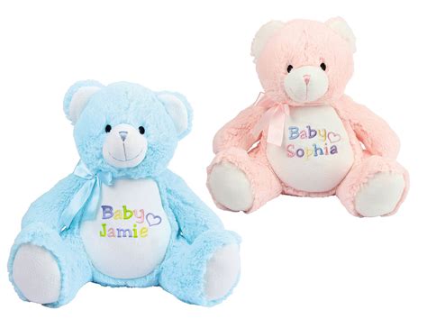 Personalised New Baby Teddy Bear Withcongratulations