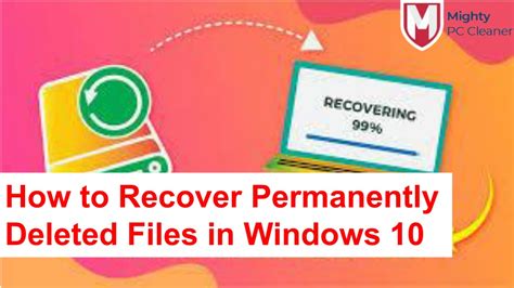 Ppt How To Recover Permanently Deleted Files In Windows 10 Powerpoint