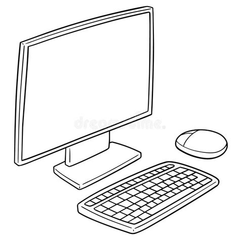 Tastatur Und Maus Vektor Abbildung Illustration Von Schreibtisch