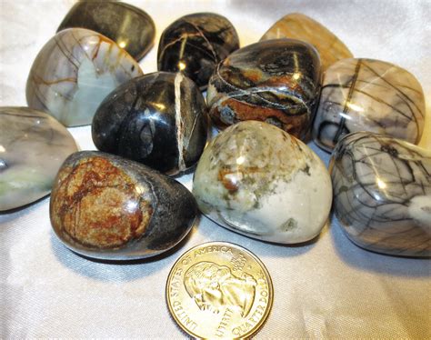 - Jasper, Picasso Stone, Tumbled and Polished #TP-PIC